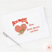 Sticker Rectangulaire Meilleure mère Prix Keepsaké (Enveloppe)