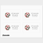 Sticker Rectangulaire Meilleure Salade Moderne En Town Professionnel (Feuille)