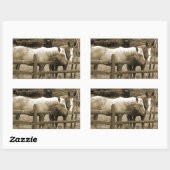 Sticker Rectangulaire Meilleurs amis (Feuille)