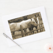 Sticker Rectangulaire Meilleurs amis (Enveloppe)
