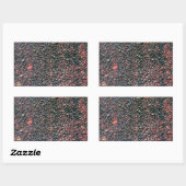 Sticker Rectangulaire mélange de canneberge (Feuille)