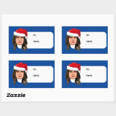 STICKER RECTANGULAIRE MELANIA TRUMP (Feuille)