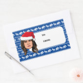 STICKER RECTANGULAIRE MELANIA TRUMP (Enveloppe)