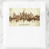 Sticker Rectangulaire Melbourne Australia (Sac)