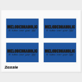 Sticker rectangulaire Meldéonaholic (Feuille)