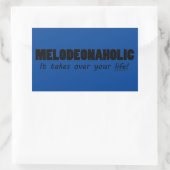 Sticker rectangulaire Meldéonaholic (Sac)