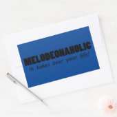 Sticker rectangulaire Meldéonaholic (Enveloppe)