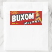 Sticker Rectangulaire Mellons Buxom (Sac)