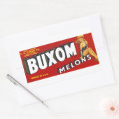 Sticker Rectangulaire Mellons Buxom (Enveloppe)