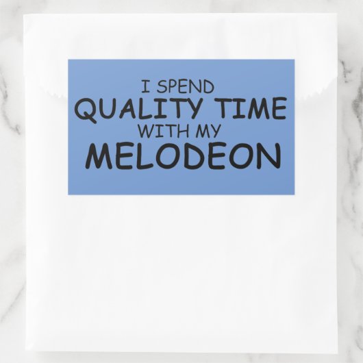 Sticker rectangulaire Melodeon Time Quality (Sac)