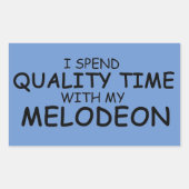 Sticker rectangulaire Melodeon Time Quality (Devant)