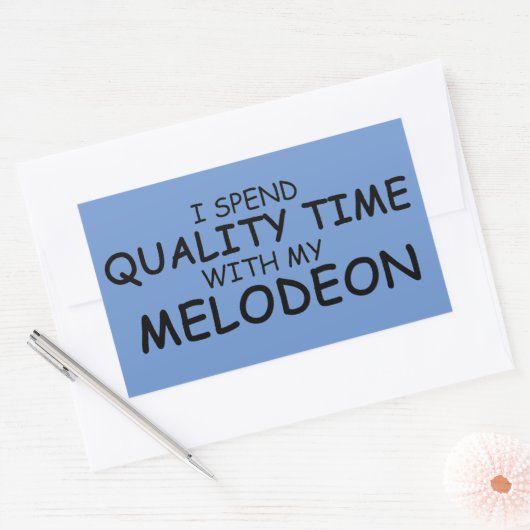 Sticker rectangulaire Melodeon Time Quality (Enveloppe)