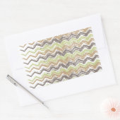 Sticker Rectangulaire Melon Brandy Scribble ZigZag Motif (Enveloppe)