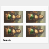 Sticker Rectangulaire Melona Lisa (Feuille)