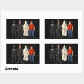 Sticker Rectangulaire Même Costume Différent (Feuille)