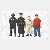 Sticker Rectangulaire Même Costume Différent (Devant)