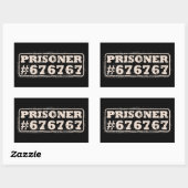 Sticker Rectangulaire Mème du Prisonnier 67 (Feuille)