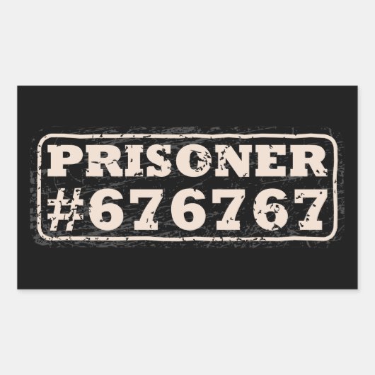 Sticker Rectangulaire Mème du Prisonnier 67 (Devant)