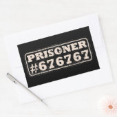 Sticker Rectangulaire Mème du Prisonnier 67 (Enveloppe)