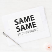 Sticker Rectangulaire MÊME, mais différent (Enveloppe)