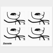 Sticker Rectangulaire Mème type de céréales (Feuille)