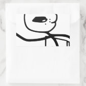 Sticker Rectangulaire Mème type de céréales (Sac)