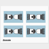 Sticker Rectangulaire Memento Mori (Feuille)