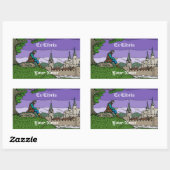 Sticker Rectangulaire Mémoires de la plaque d'immatriculation Camelot (Feuille)