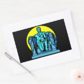 Sticker Rectangulaire Mémorial de Lincoln (Enveloppe)