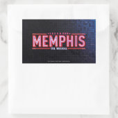 Sticker Rectangulaire MEMPHIS - Le logo musical (Sac)