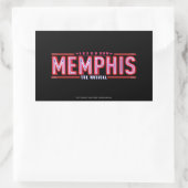 Sticker Rectangulaire MEMPHIS - Le logo musical (Sac)