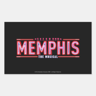 Sticker Rectangulaire MEMPHIS - Le logo musical