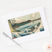 Sticker Rectangulaire Mer japonaise de Satta Hiroshige Art (Enveloppe)