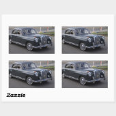 Sticker Rectangulaire Mercedes 220 S (Feuille)