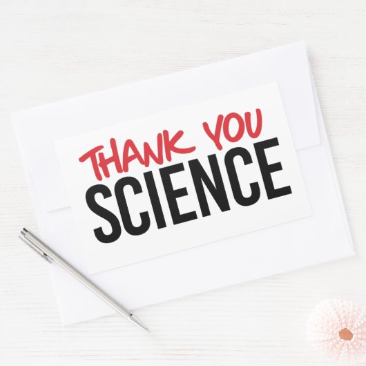 Sticker Rectangulaire Merci (Enveloppe)