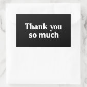 Sticker Rectangulaire Merci (Sac)