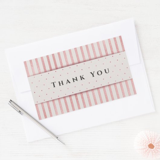 Sticker Rectangulaire Merci (Enveloppe)