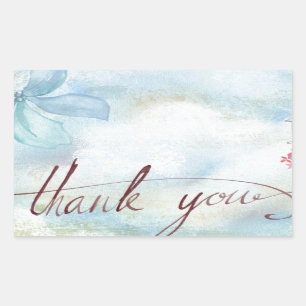 Sticker Rectangulaire merci