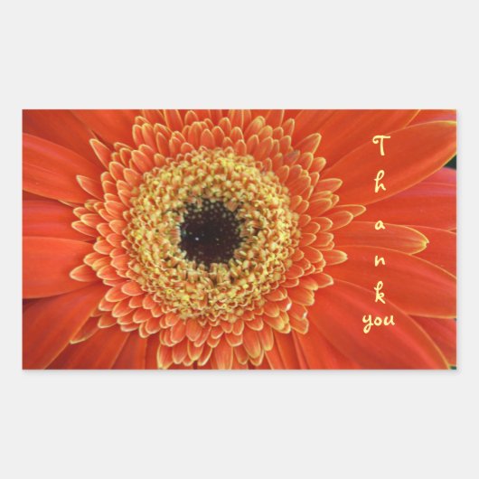 Sticker Rectangulaire merci (Devant)