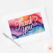 Sticker Rectangulaire Merci (Enveloppe)