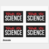 Sticker Rectangulaire Merci (Feuille)