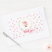 Sticker Rectangulaire Merci Cupcake (Enveloppe)