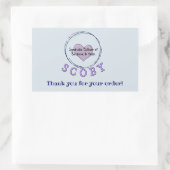 Sticker Rectangulaire Merci d'entreprise (Sac)
