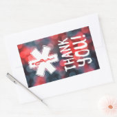 Sticker Rectangulaire merci étoile de vie (Enveloppe)