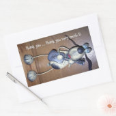 Sticker Rectangulaire Merci Hound Dog (Enveloppe)