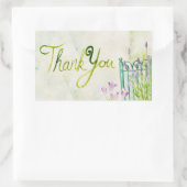 Sticker Rectangulaire Merci Lavande aquarelle (Sac)