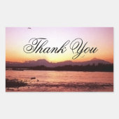 Sticker Rectangulaire Merci photo Denali Sunset (Devant)