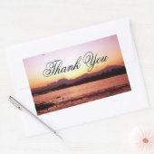 Sticker Rectangulaire Merci photo Denali Sunset (Enveloppe)