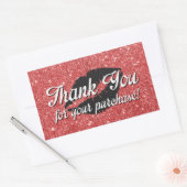 Sticker Rectangulaire Merci pour votre achat (Enveloppe)