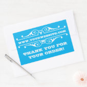 Sticker Rectangulaire Merci pour votre commande (Enveloppe)